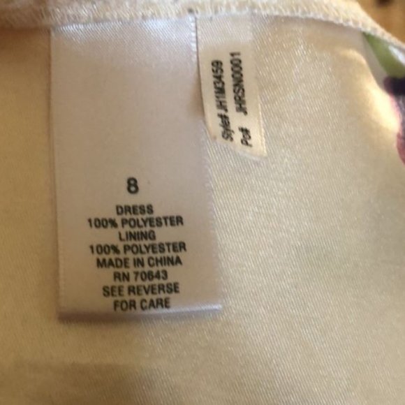 Floral Spring Dress- Size 8 - Picture 4 of 6